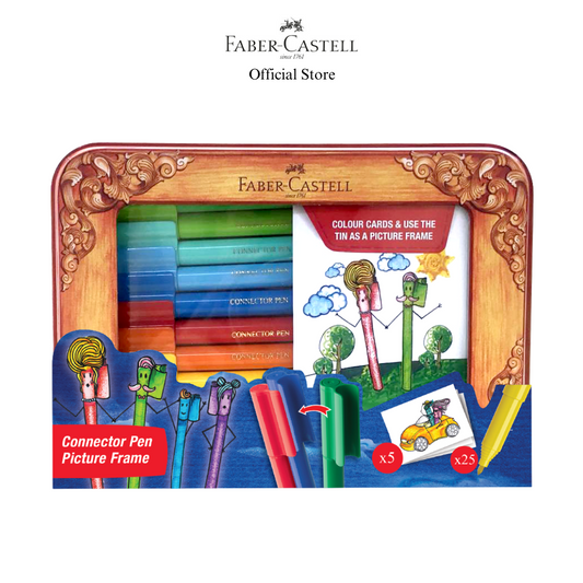 Faber-Castell Connector Pen Colouring Set with Picture Frame, 25-pieces