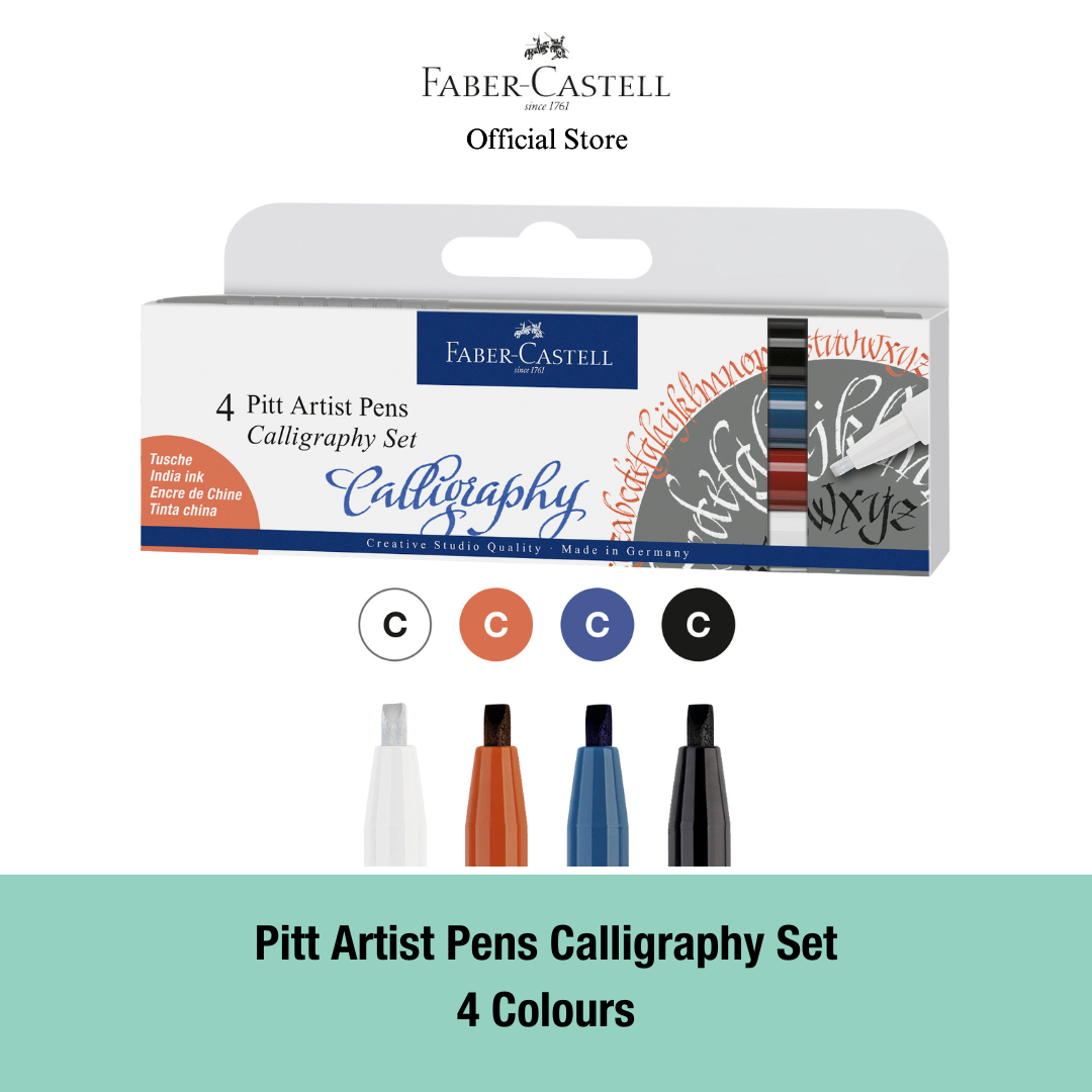 Pitt Artist Pens Calligraphy Set, 4-6 colours