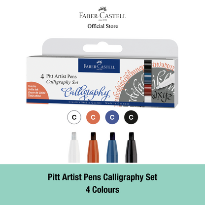 Pitt Artist Pens Calligraphy Set, 4-6 colours